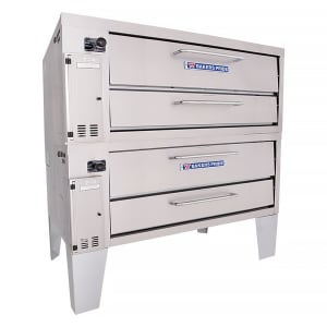 455-4152NG Double Deck Pizza Oven, Natural Gas