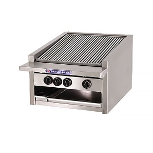 455-L24RSNG 24" Countertop Gas Charbroiler w/ Stainless Steel Radiants - (4) Burners, Natura...