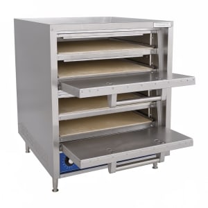 455-P44S2401 Countertop Pizza/Pretzel Oven - Double Deck, 240v/1ph
