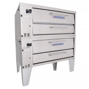 455-152NG Double Pizza Deck Oven, Natural Gas
