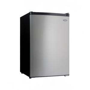 830-DCR045B1BSLDB3 4 1/2 cu ft Compact Refrigerator & Freezer w/ Solid Door - Black/Stainless...
