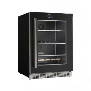830-SRVBC050R 5 cu ft Undercounter Refrigerator w/ Glass Door - Black, 115v