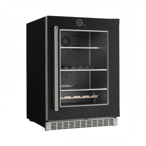 830-SRVBC050L 5 cu ft Undercounter Refrigerator w/ Glass Door - Black, 115v