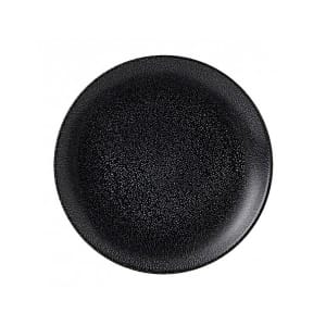245-EB165 6 3/8" Round Evo Origins Plate - Ceramic, Black