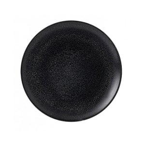 245-EB260 10 3/4" Round Evo Origins Plate - Ceramic, Black