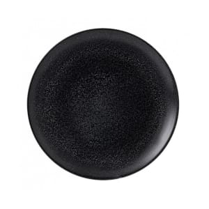 245-EB288 11 5/8" Round Evo Origins Plate - Ceramic, Black