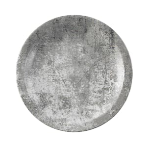 450-FN460 8" Round Maker's Urban Plate - Ceramic, Steel Grey