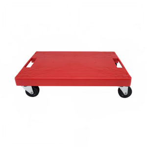 883-ICD4000 Beverage Dolly w/ 500 lb Capacity - 15 3/4" x 10 3/4", Plastic, Red