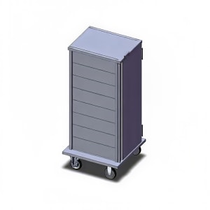 171-DXICT8S 8 Tray Ambient Meal Delivery Cart