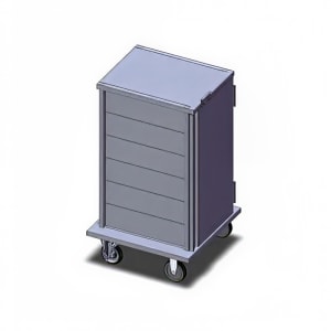 171-DXICT6S 6 Tray Ambient Meal Delivery Cart
