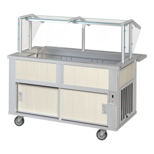 171-DXP4BCM 54 1/4" DineXpress™ Cold Food Bar - (4) Pan Capacity, Floor Model, Stainless Steel