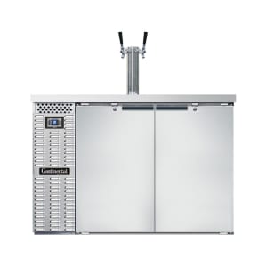 160-KC50SNSS 50" Kegerator Beer Dispenser w/ (2) Keg Capacity - (1) Column, Stainless, 115v