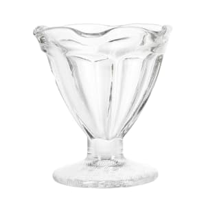 634-5101 4 1/2 oz Footed Tulip Sundae Dish - Glass, Clear