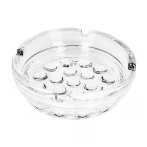 634-5154 4" Round Nob Hill Clear Glass Ashtray