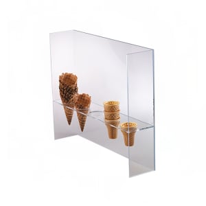472-CSG5L 5 Section Ice Cream Cone Holder - Acrylic, Clear 
