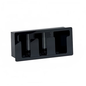 472-FML3 Lid Dispenser, Built-In, 3 Section, Acrylic Black