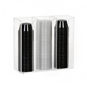 472-CTCO3CL Cup & Lid Organizer, (3) Compartment, Portion Cups