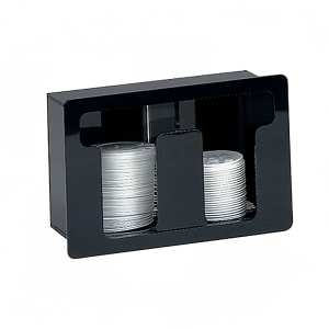 472-FML2 Lid Dispenser, Built-In, 2 Section, Acrylic Black