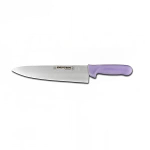 135-12443P SANI-SAFE® 8" Cook's Knife w/ Polypropylene Purple Handle, Carbon Steel