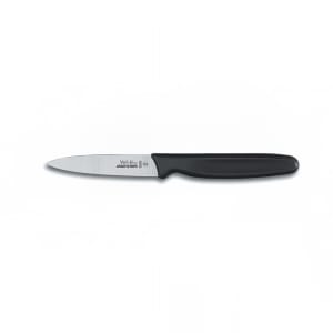 135-30500 3 1/2" Paring Knife w/ Black Plastic Handle, Carbon Steel