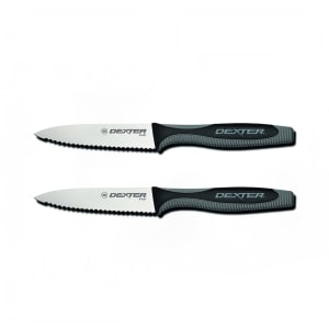 135-29493 3 1/2" Paring Knife Set w/ Soft Rubber Handle, High Carbon Steel