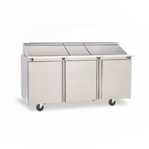 032-4472NP30M 72" Mega Top Sandwich/Salad Prep Table w/ Refrigerated Base, 115v