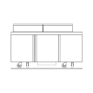 032-4472NP24M 72" Mega Top Sandwich/Salad Prep Table w/ Refrigerated Base, 115v