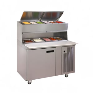 032-18648PDLV 48" Pizza Prep Table w/ Refrigerated Base, 115v