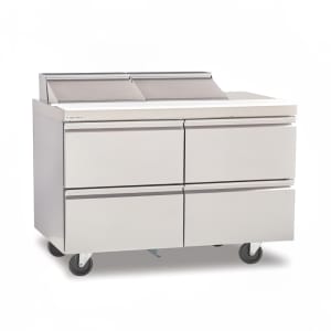 032-D4448NP12 48" Sandwich/Salad Prep Table w/ Refrigerated Base, 115v