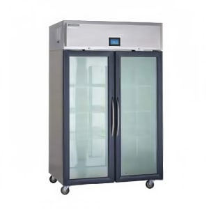 032-GARPT1PG 27 2/5" One Section Pass Thru Refrigerator, (2) Right Hinge Glass Doors, 115v