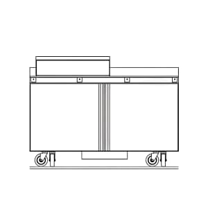 032-ST4460NP12M 60" Mega Top Sandwich/Salad Prep Table w/ Refrigerated Base, 115v