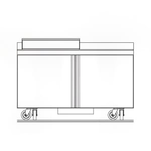Delfield ST4460NP-8 60&quot; Sandwich/Salad Prep Table w/ Refrigerated Base, 115v