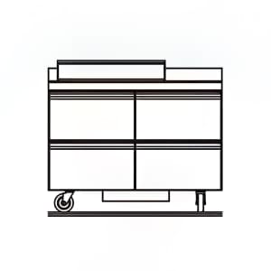 032-STD4448NP8 48" Sandwich/Salad Prep Table w/ Refrigerated Base, 115v