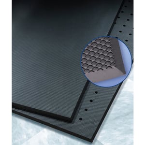 292-220035 VIP Black Cloud Mat - 3' x 5', Rubber, Black