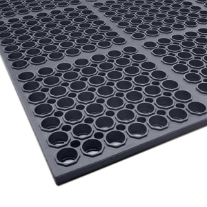 292-3520C1 VIP Floormate Anti Fatigue Mat - 3 1/4' x 4 7/8', Black