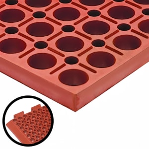 292-4420RE VIP Duralok Mat - End, 3' x 5', Red