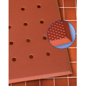 292-5000R35 VIP Red Cloud Anti Fatigue Mat - 3' x 5', Rubber, Red