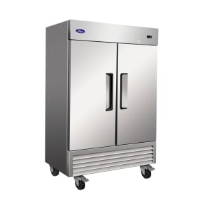 970-VP2F 53 9/10" Two Section Reach In Freezer, (2) Left/Right Hinge Solid Doors, 115v