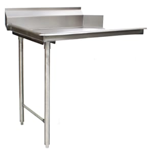 241-CDTR24164 24" Straight Clean Dishtable - L-R, 8" Backsplash, 16 ga 430 Stainless