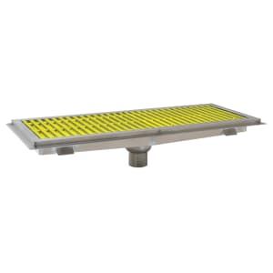 241-FT2436FG Floor Trough - Removable Basket, Fiberglass Grating, 36" x 24" x 4"