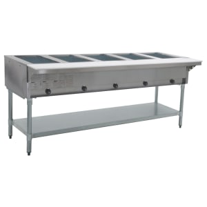 241-HT5NG 79" Hot Food Table w/ (5) Wells & Cutting Board, Natural Gas