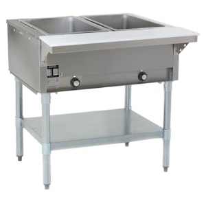241-HT2NG 33" Hot Food Table w/ (2) Wells & Cutting Board, Natural Gas