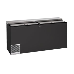199-BC60RT3 60" Forced Air Bottle Cooler - Holds (252) 12 oz Bottles, Lid Locks, Black, 120v