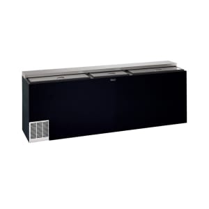 199-BC96LT3 96" Forced Air Bottle Cooler - Holds (492) 12 oz Bottles, Lid Locks, Black, 120v
