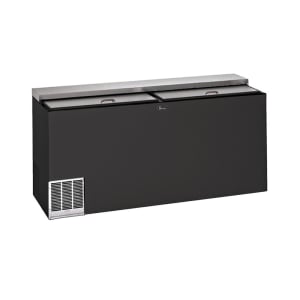 199-BC48LT3 48" Forced Air Bottle Cooler - Holds (206) 12 oz Bottles, Lid Locks, Black, 120v