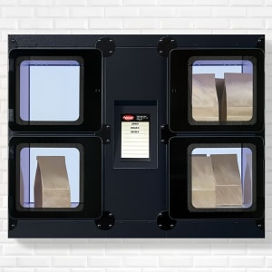 042-F2GB32C 6 Compartment Built In Heated Food Locker - 61"W x 23 1/8"D x 34 3/4"H, 120v