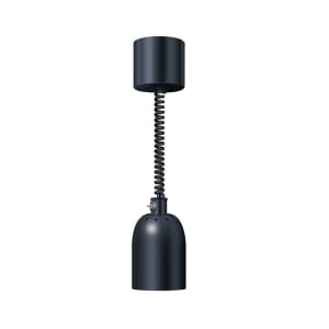042-DL400RLBOLDBLK 69 1/2" Ceiling Mount Heat Lamp w/ Retractable Cord - Lower Switch, Bold Black, 120v