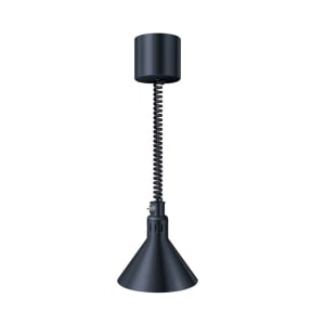 042-DL775RLBOLDBLK 69 1/2" Ceiling Mount Heat Lamp w/ Retractable Cord - Lower Switch, Bold Black, 120v