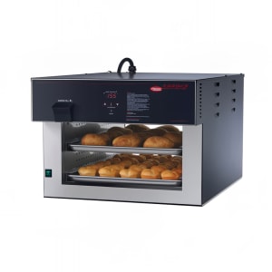 042-FSHACH2PT208 24 1/8" Dual Service Countertop Heated Display Case - (2) Shelves, 208v/1ph
