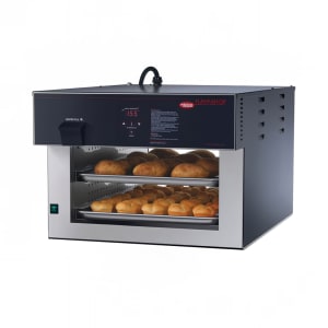 042-FSHACH2PT120 24 1/8" Dual Service Countertop Heated Display Case - (2) Shelves, 120/208v/1ph